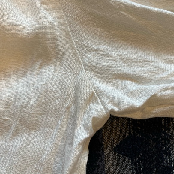 Shelter linen ivory top, size small - Picture 5 of 6